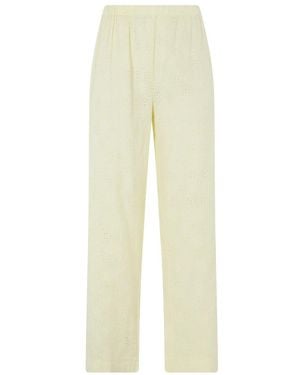 MC2 Saint Barth Straight Trousers - Yellow