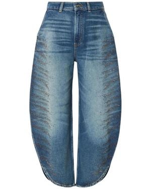 Liu Jo Jeans ,Blauw ,Katoen Balloon Jeans