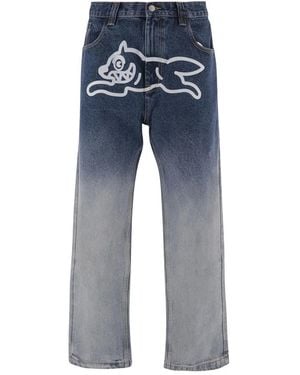 ICECREAM Katoenen Jeans Met Ijspriprint - Blauw
