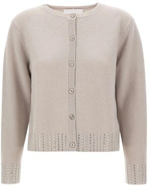Kaos Truien & Vesten ,Wol Wol Cardigans Met Strass - Grijs
