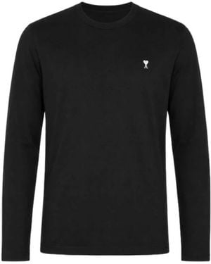Ami Paris Long Sleeve Tops - Nero