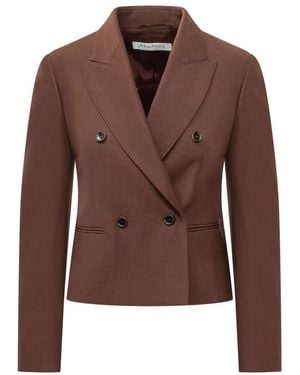 Max Mara Jassen ,Bruin ,Wol Mxsangizia Giacca