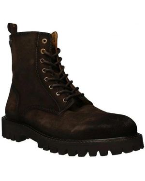 Salamander Lace-Up Boots - Negro