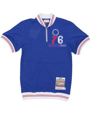 Mitchell & Ness Nba Shooting Shirt 1966 Philadelphia 76Ers - Blau