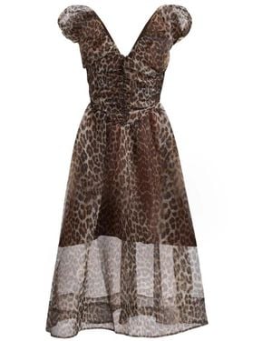 Ganni Midi Dresses - Marrón