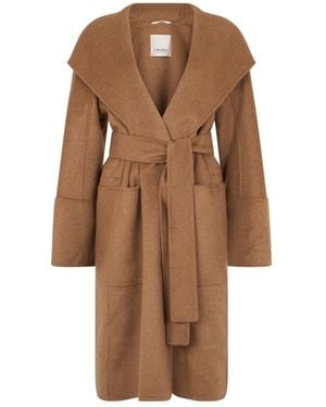 Max Mara Belted Coats - Marrón