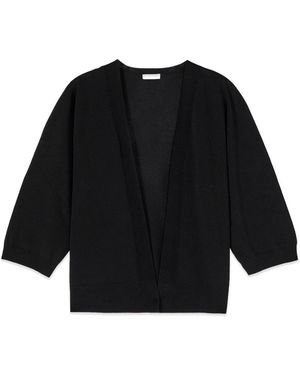 Oltre Viscose Blend Cardigan - Zwart