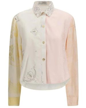E.L.V. Denim Overhemden ,Veelkleurig ,Casual Shirts - Wit