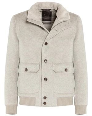 Gimo's Soft Double Wool Bomber - Weiß