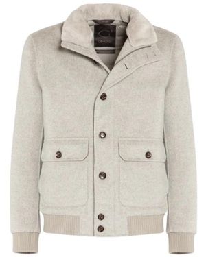 Gimo's Soft Double Wool Bomber - Weiß