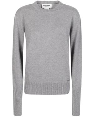 Patrizia Pepe Round-Neck Knitwear - Grey