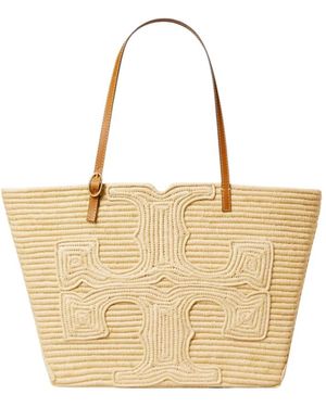 Tory Burch Tassen ,Large Ella Structured Straw Tote - Naturel
