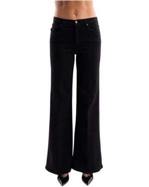 People Jeans ,Zwart ,Katoen Emilia Wide Jeans