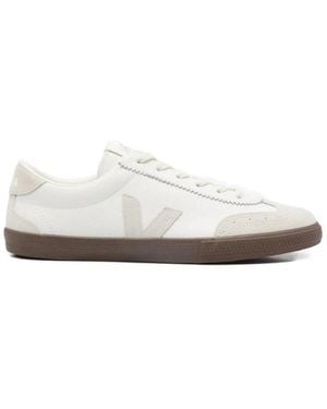 Veja Schoenen ,Wit ,Katoen Volley Leren Sneakers
