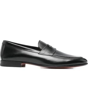 Santoni Schoenen ,Zwart ,Penny Loafer