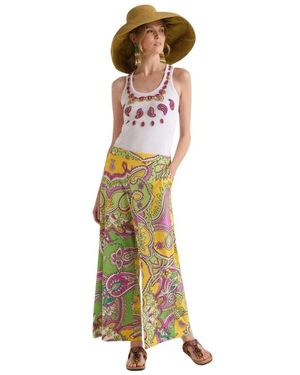 Maliparmi Wide Trousers - Metallic