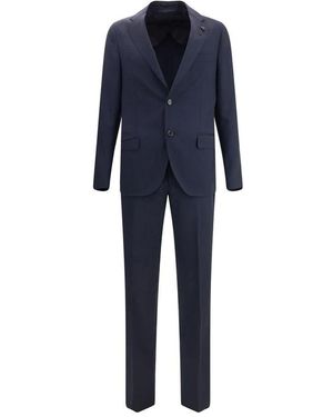 Lardini Single Breasted Suits - Blue