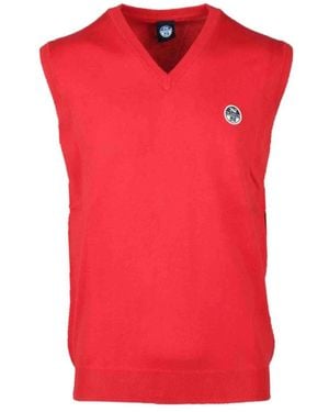 North Sails Sleeveless Knitwear - Rouge