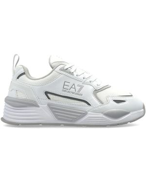 EA7 Schoenen ,Wit ,Leer Ace Runner Special Sneakers