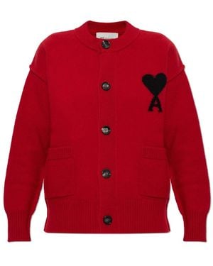 Ami Paris Cardigans - Rosso