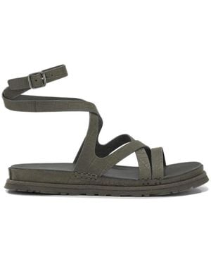 UGG Schoenen ,Groen ,Suède Golden Gaze Suède Enkelband Sandalen - Zwart