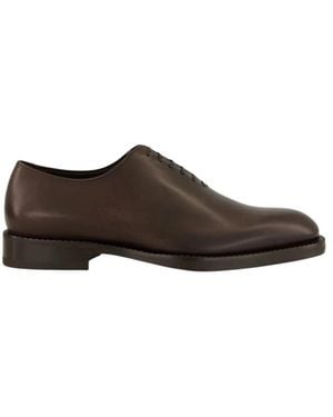 Ferragamo Leder Derby Schuhe - Braun