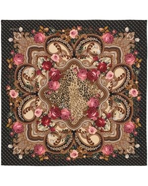 Guess Accessoires ,Veelkleurig ,Polyester Vierkante Foulard 53 X 53 Cm - Meerkleurig