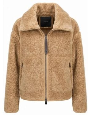 Pinko Faux Fur &Amp; Shearling Jassen - Bruin