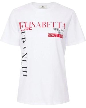 Elisabetta Franchi T-Shirts - Bianco