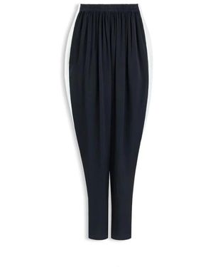 Alaïa Broeken ,Zwart ,Pantalon Droit - Blauw
