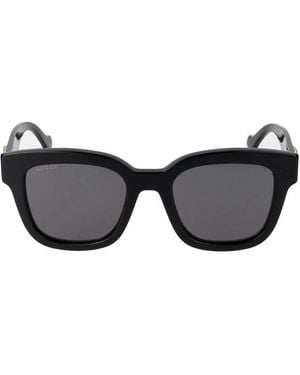 Gucci Square Zonnebrillen - Zwart
