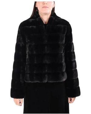 Marella Faux Fur & Shearling Jackets - Black