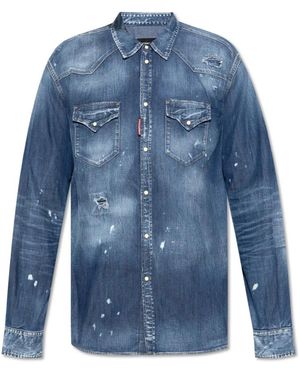 DSquared² Denim Shirts - Blauw