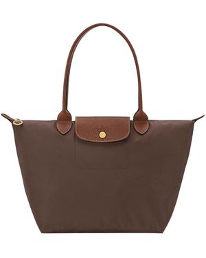 Longchamp Tassen ,Bruin ,Leer Le Pliage Original Schoudertas M