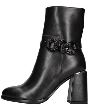 Exe' Heeled Boots - Nero