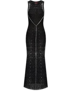 DIESEL Knitted Dresses in Black | Lyst