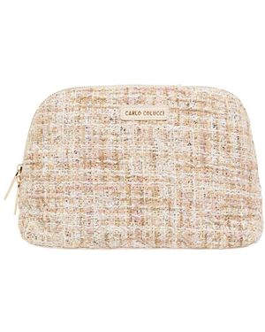 carlo colucci Toilet Bags - Natural