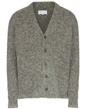 Maison Margiela Gebreide Cardigan Met Knopen - Grijs