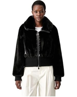 Pinko Faux Fur & Shearling Jackets - Nero