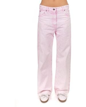 MSGM Straight Fit Jeans - Pink