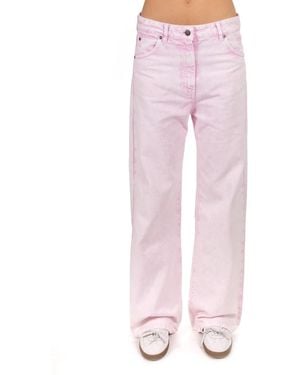 MSGM Straight Fit Jeans - Pink