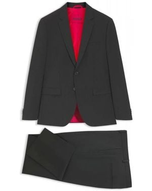 HUGO Kostuums ,Zwart ,Tweed