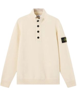 Stone Island Turtlenecks - White
