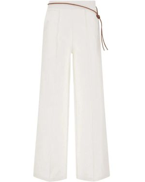 Herno Wide Trousers - White