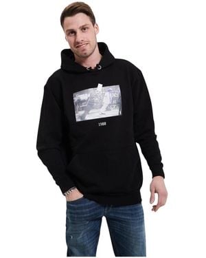 Throwback. Lässiger Sweatshirt Für Den Alltag - Schwarz