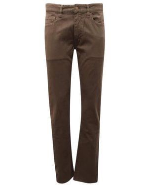 Grifoni Slim-Fit Trousers - Brown