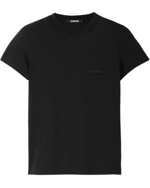 Jacquemus Tops ,Zwart ,Katoen Le T-Shirt Bruni