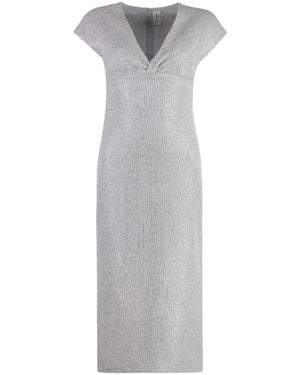 St. John Midi Dresses - Grey