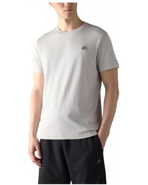 Moose Knuckles Tops ,Grijs ,Katoen Crescent T-Shirt