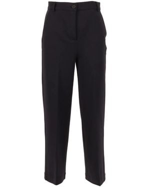 Weekend by Maxmara Straight Trousers - Azul